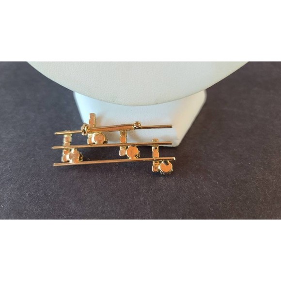 Rhinestone Musical Notes Brooch - Picture 6 of 10